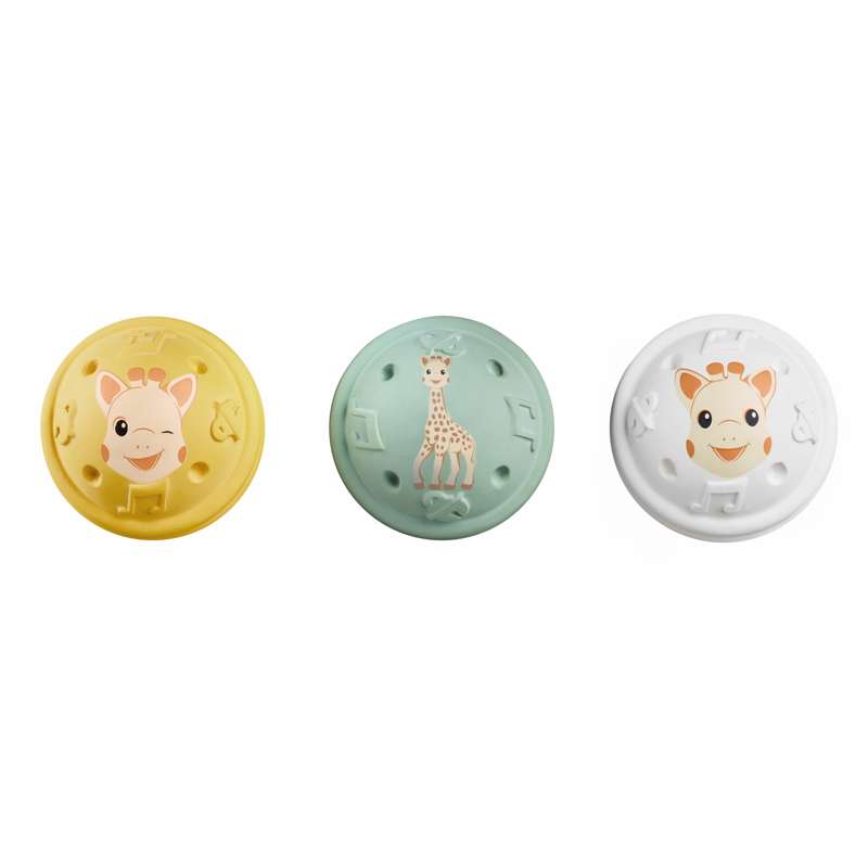 Sophie la Girafe 3 mingi de muzică - cauciuc natural