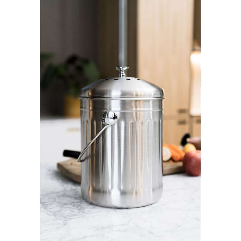 Pulito CompostPail Kompostisäiliö hiilisuodattimella - 4 litraa