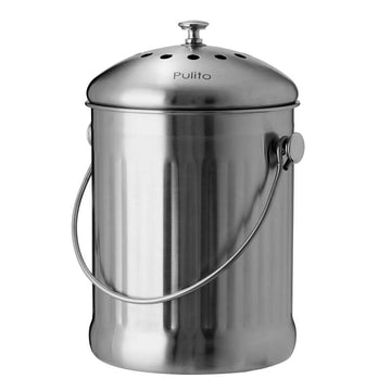 Pulito CompostPail Kompostisäiliö hiilisuodattimella - 4 litraa