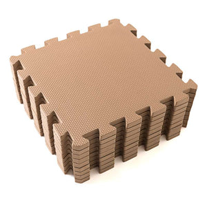 Kid'oh Kinder Puzzlematten / Spielmatte für Babys (9 Teile) - Karamell