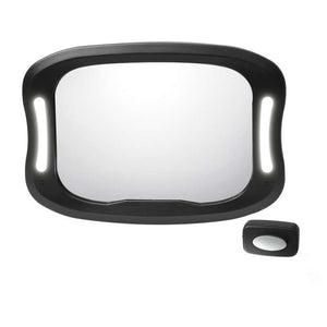 Kid'oh Specchio auto / specchio retrovisore con luce LED - nero