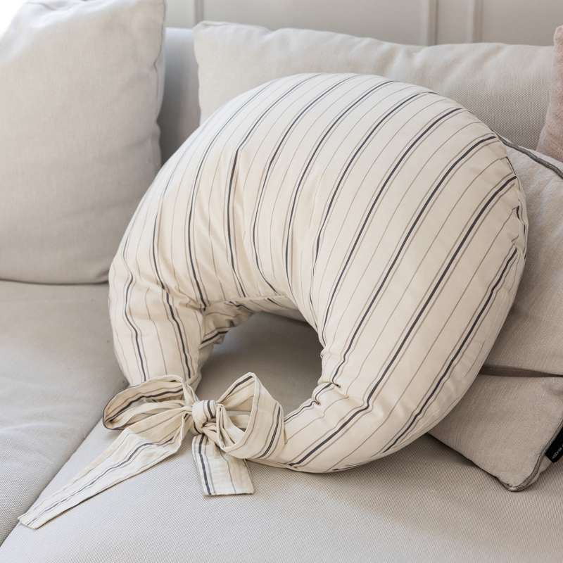 Sebra Ammepute - Økologisk Bomull - Cream Stripe