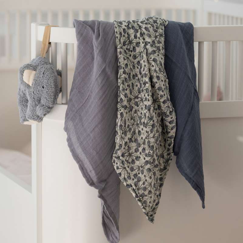 Sebra Tkaninske plenice - 3 kosi - Modra oljka - Gorsko jezero modra