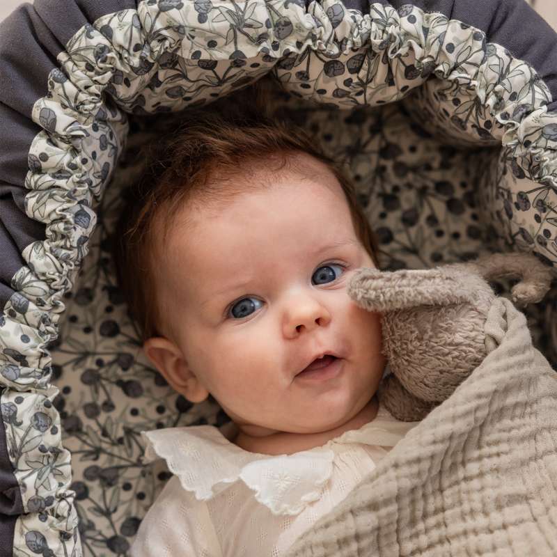 Sebra 3 az 1-ben Babynest - Kék Olíva