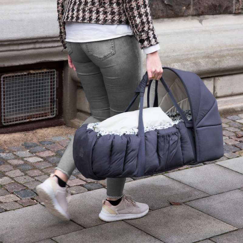 Sebra 3 az 1-ben Babynest Kaleche - Kék Olíva