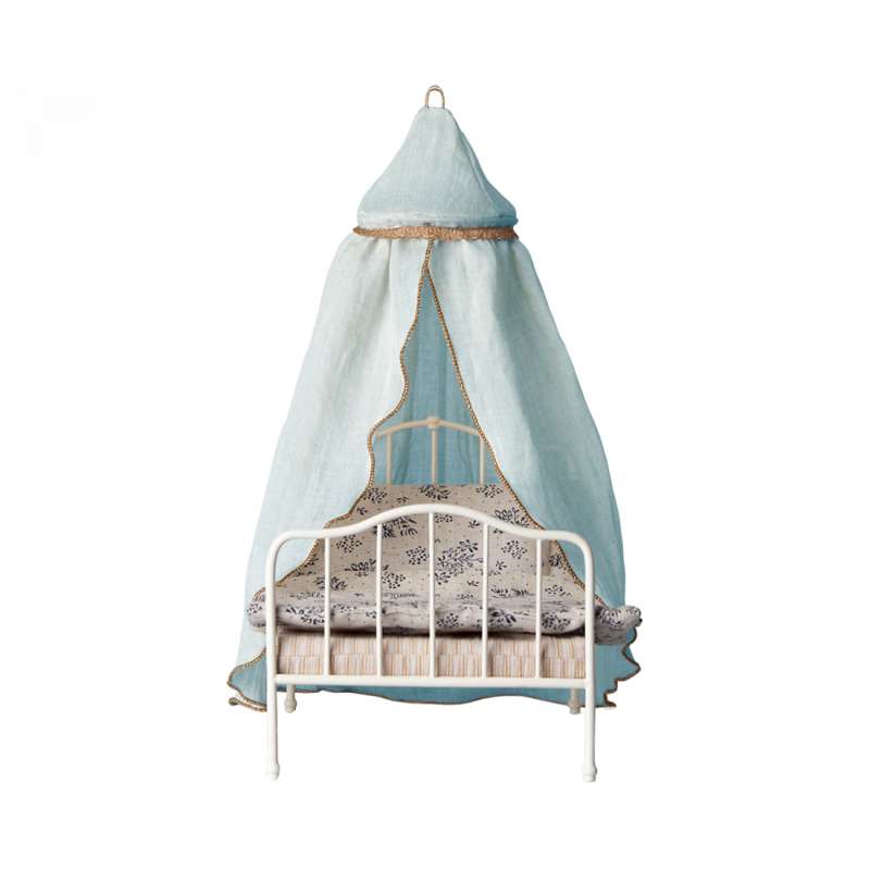Maileg Miniatur Himmelbett - Mint (32 cm.)