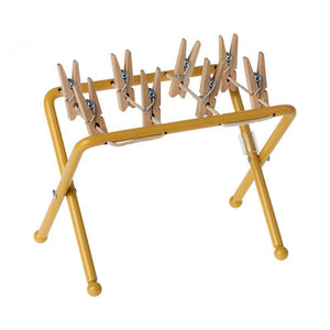 Maileg Drying rack - Mouse - Ochre