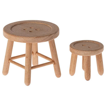 Maileg Tisch und Hocker - Maus