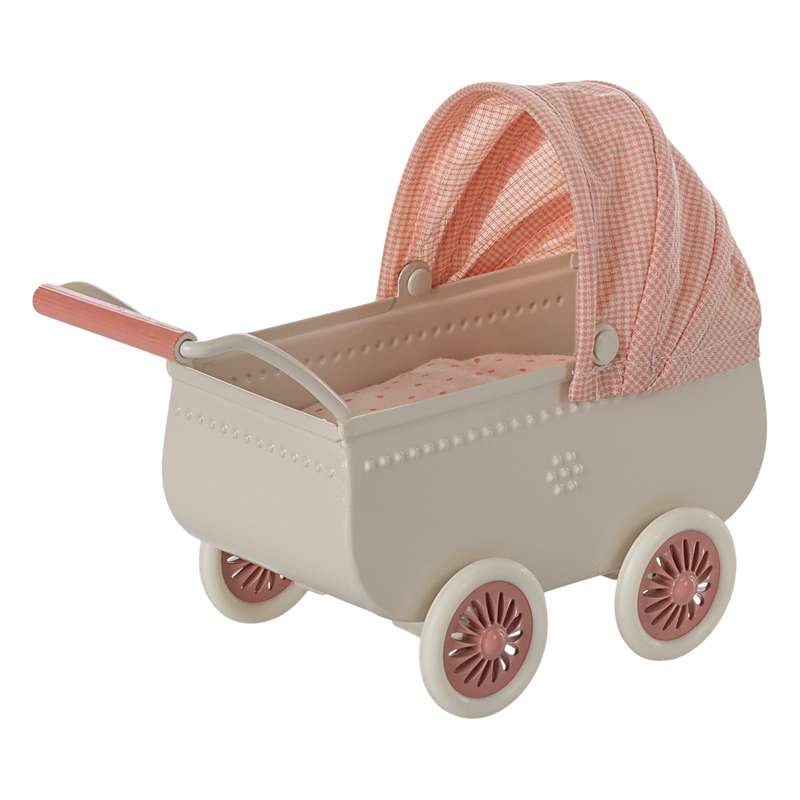 Maileg Kinderwagen - Maus - Koralle