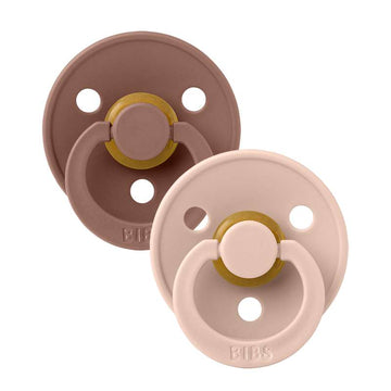 Bibs Anatomische Colour Fopspeen - 2-Pack - mt. 1 - natuurrubber - Blush/Woodchuck