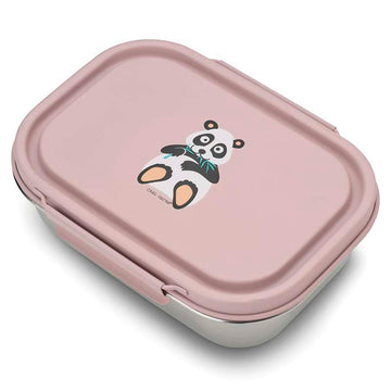 Carl Oscar Lunchbox in acciaio - Bambini - Panda - Rosa