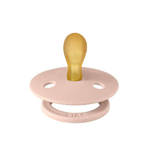BIBS Symetrická farba Sut - veľ. 1 - prírodná guma - Blush