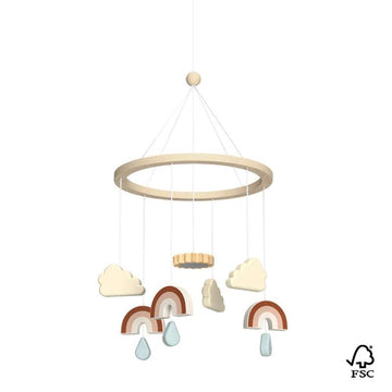 Cam Cam Copenhagen Regenbogen-Euro in Trän - FSC 100% - Karamellmischung