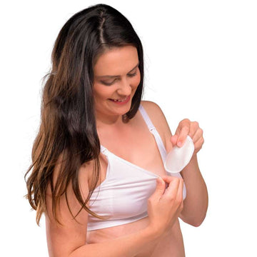 Carriwell New Mum Nursing pad washable silk one size - white