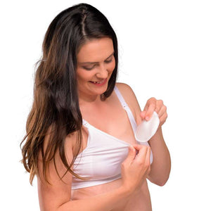 Carriwell Ny Mor Ammeinnlegg vaskbar silke one size - hvit