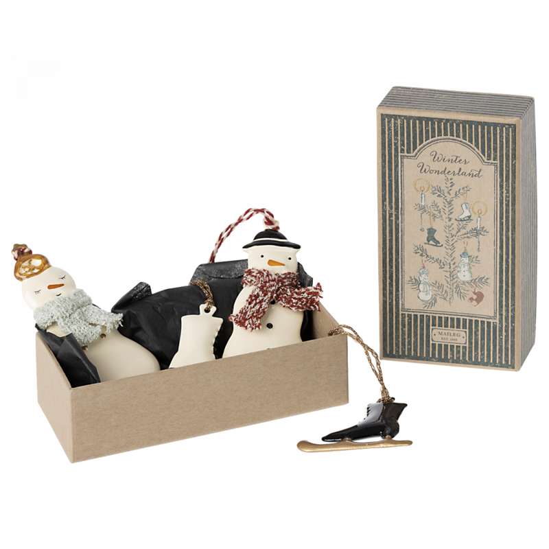 Maileg Ornamenti di Natale in Metallo - 4 pz. - Winter Wonderland (13 cm.)