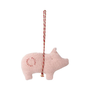 Maileg Ornamento di Natale in Stoffa - Maiale - Rosa