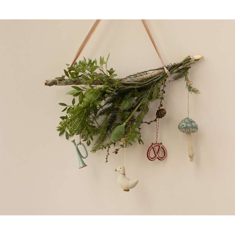 Maileg Ornamento Natalizio in Metallo - Ciambella - Striscia