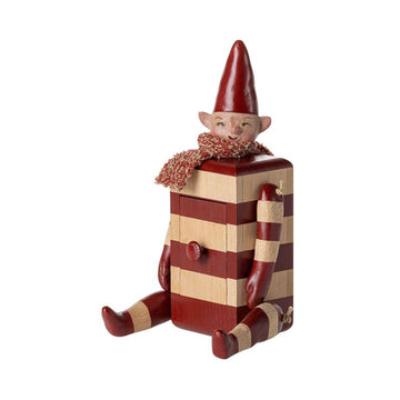 Maileg Elf m. Shovel - Red