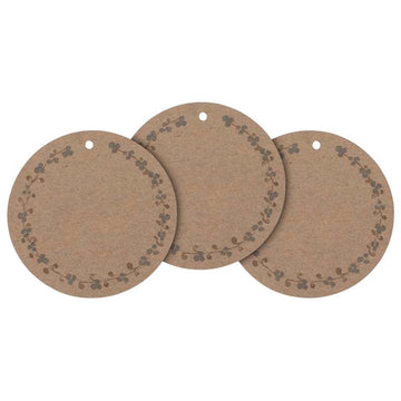 Maileg Lähetys- ja vastaanottotarrat - 15 kpl - Kukkarengas - Brun