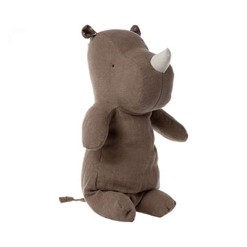 Maileg Safari Friends - Medium Rhinoceros Bear - Chocolate