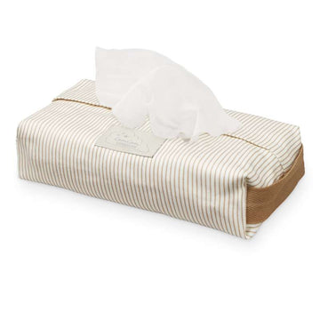Cam Cam Copenhagen Étui pour serviettes en papier - GOTS - Rayures classiques Camel