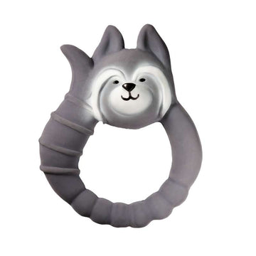Natruba Anneau de dentition dans caoutchouc naturel - Raton laveur - Gris