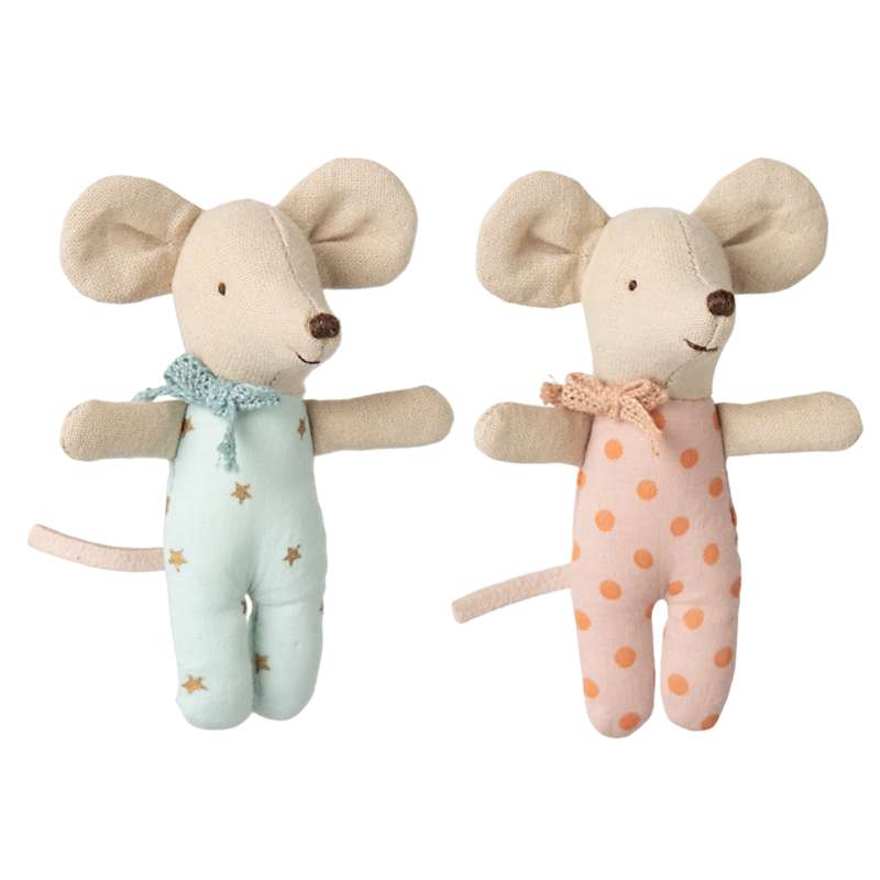 Maileg Twins - Baby Mouse in a Matchbox