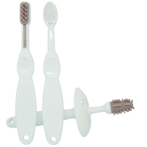 Oopsy Toothbrush Training Set with 3 Parts - Plum