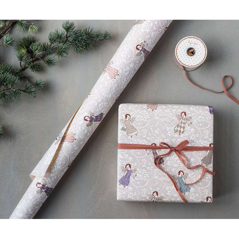 Maileg Gavebånd - Vintage Rosa - 25 meter/0.6 cm.