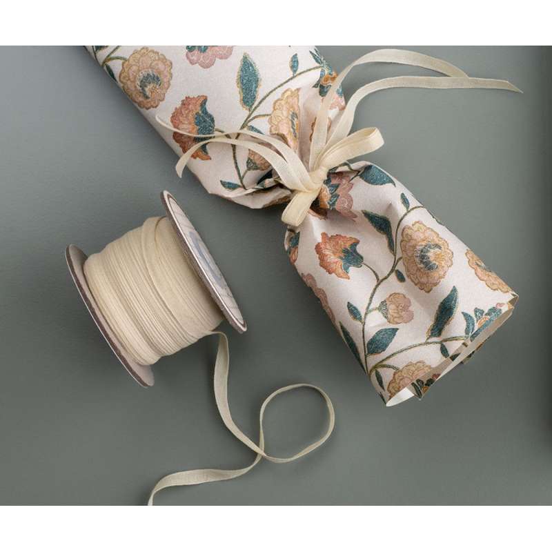 Maileg Gavebånd - Krem - 25 meter/0.6 cm.