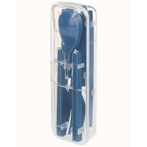 Sistema Lunchbox Accessories - To Go Cutlery Set with Container - Ocean Blue