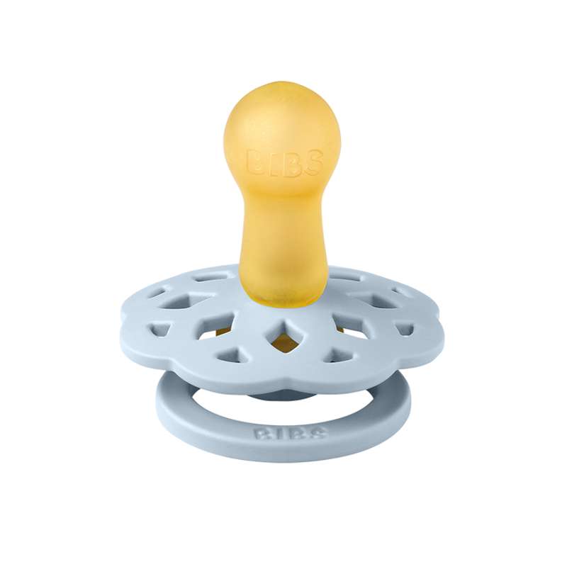 Chupete Bibs Boheme - t. 2 - caucho natural - Azul bebé