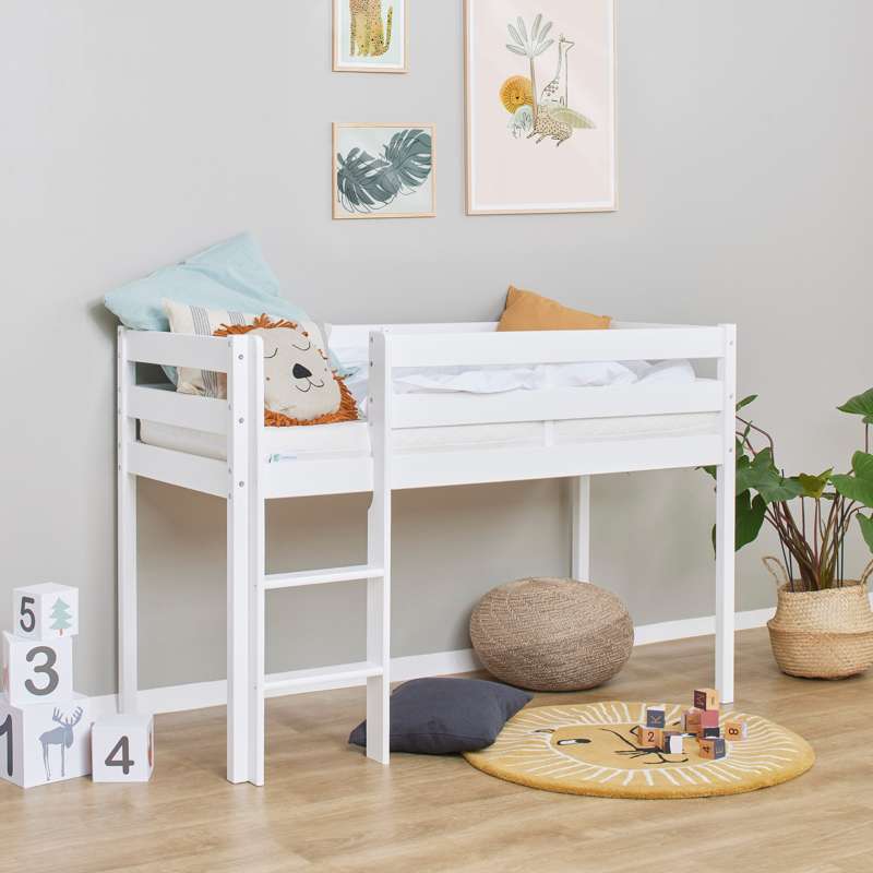 Hoppekids ECO Comfort - Łóżko półwysokie - Więcej rozmiarów - Biały
