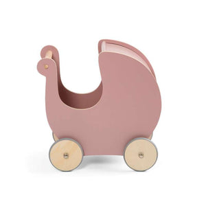 Sebra Doll stroller in wood - Blossom Pink