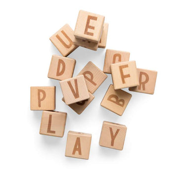 Sebra Letter blocks - 16 pcs. in Wood