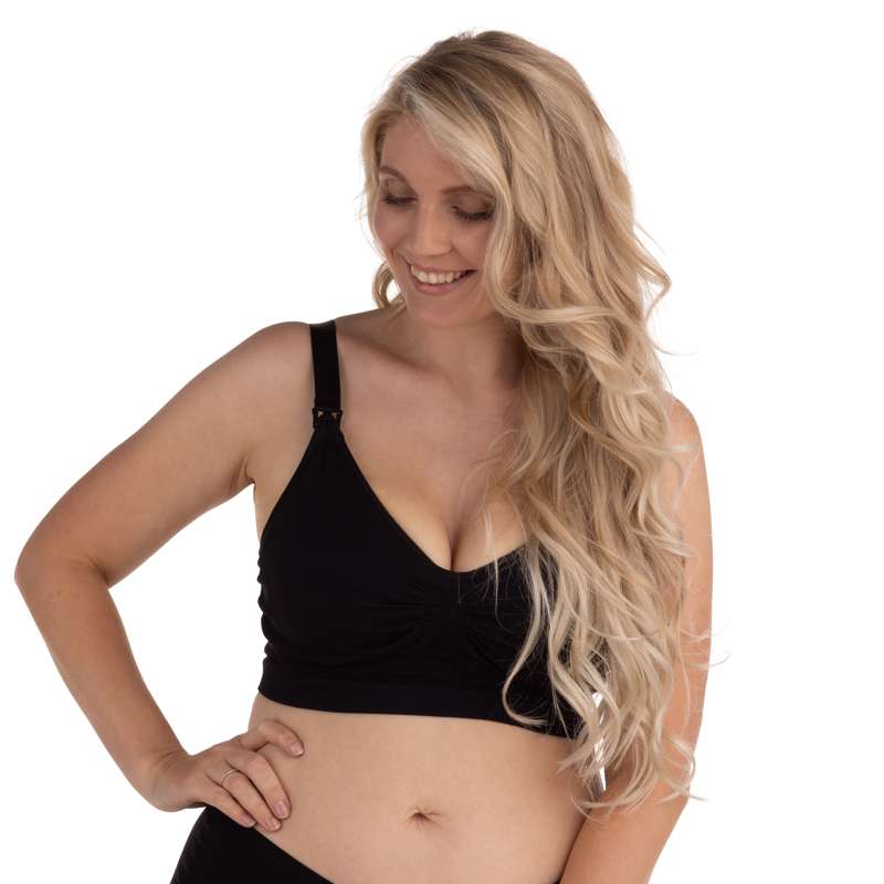Carriwell Nuova Mamma Carri-Gel Reggiseno per Allattamento Senza Cuciture - nero