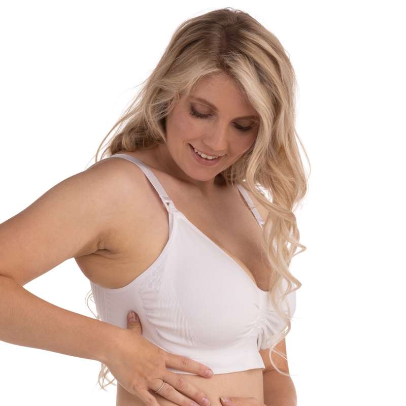Carriwell Nuova Mamma Carri-Gel Reggiseno per Allattamento Senza Cuciture - bianco