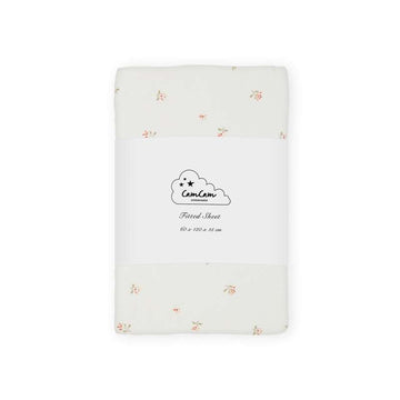 Cam Cam Copenhagen Fitted Sheet - 60x120 cm. - GOTS - Poppies