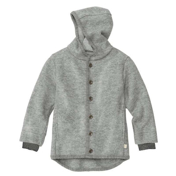 Disana Jacket with Hood - Boiled Wool - Grå