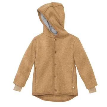 Disana Jacket with Hood - Boiled Wool - Caramel