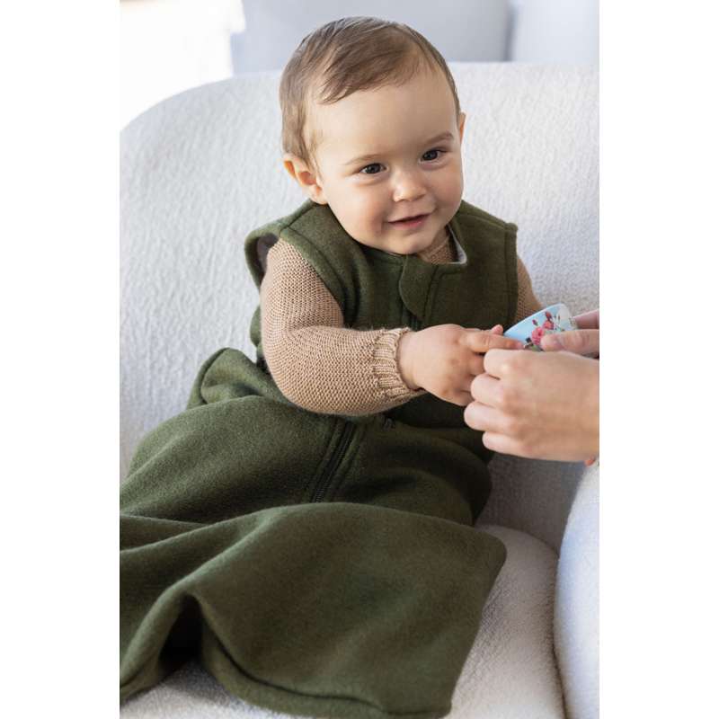 Disana Knitted Sleeping Bag - Sleeveless - Boiled Wool - Caramel