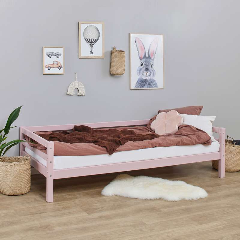 Hoppekids ECO Dream - Mój kolor Łóżko juniorskie - 90x200 cm. - Można podzielić - Pale Rose
