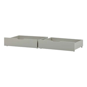Hoppekids Conjunto de gavetas com rodas - 2 pcs. - Dove Grey
