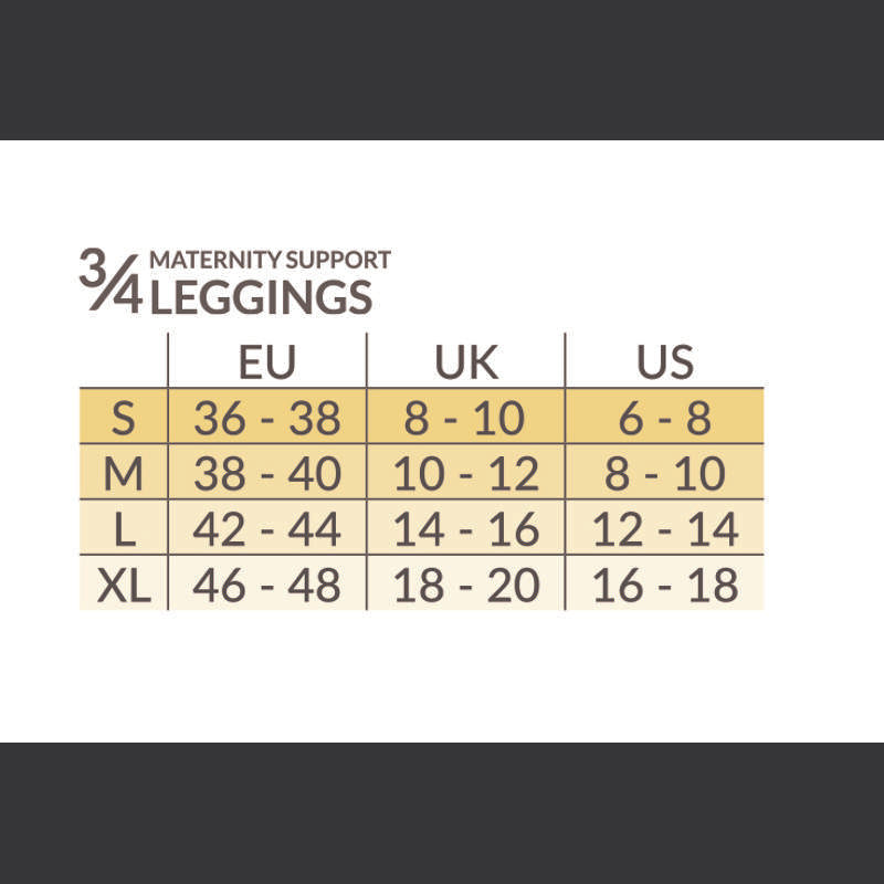 Carriwell Leggings za trudnoću 3/4 - crna
