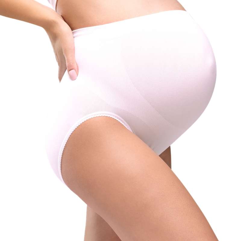 Carriwell Mor til å bli Støttetruser sømløs - hvit