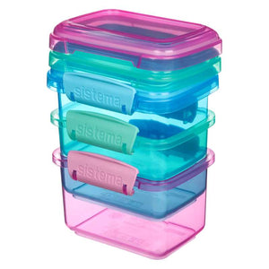 Sistema Snackbox - Lunch-Pakete - 3er-Pack - 400ml - Ass. Farben