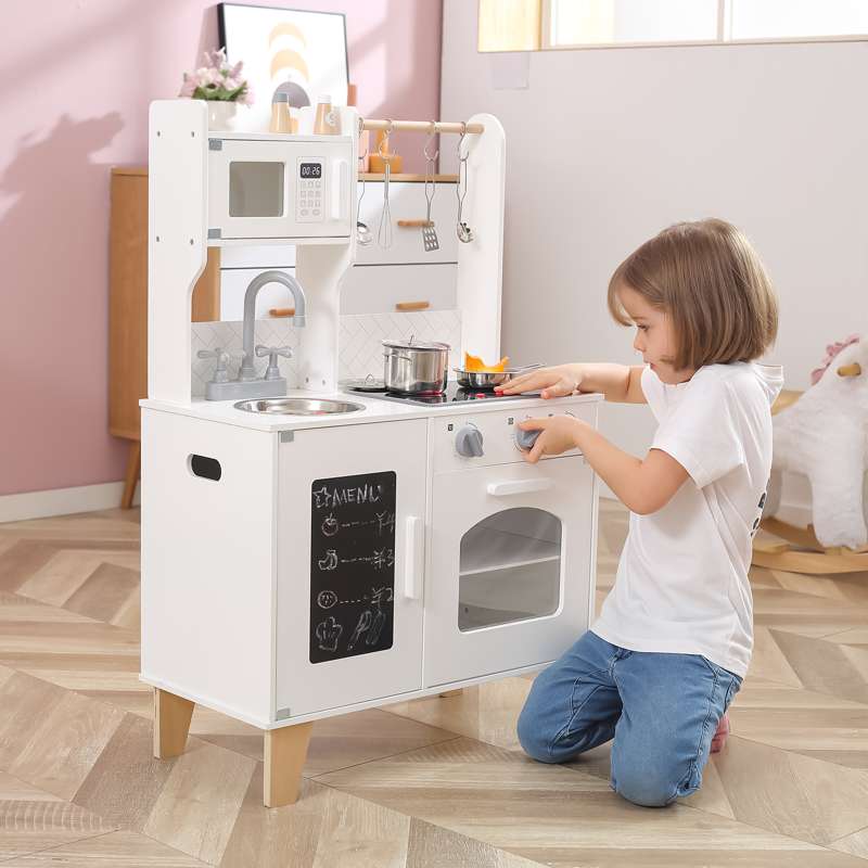 Kid'oh Kuchnia zabawkowa szefa z dźwiękiem i światłem oraz akcesoriami - Biały