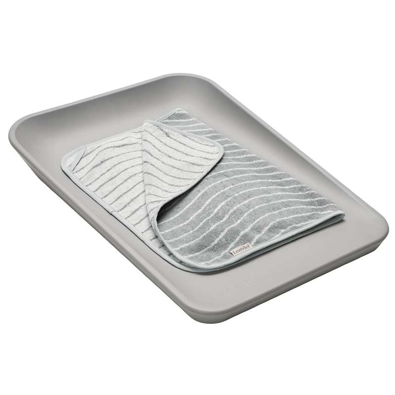 Leander Topper para cambiador - Woodland - Orgánico - Gris Frío
