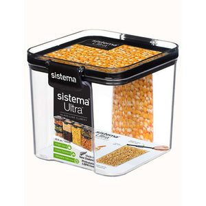 Sistema Food storage - Tritan Ultra - Square - 700ml - Black